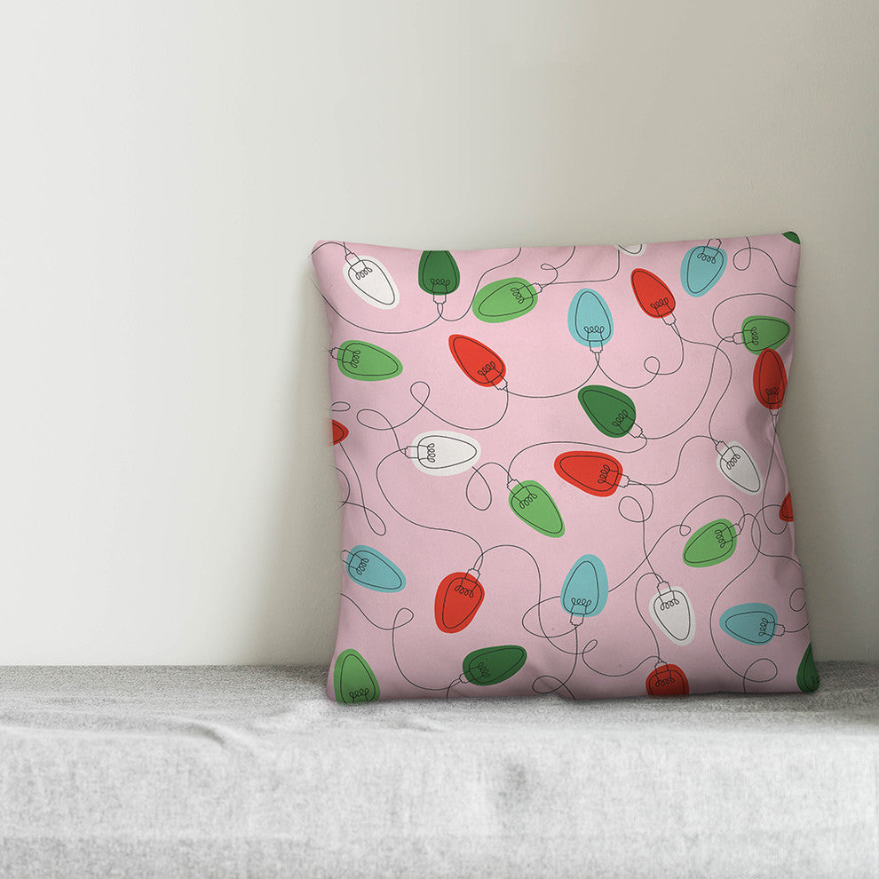 Bright Lights 18"x18" Throw Pillow Cover