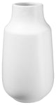 Ceramic Round Bellied Vase with Narrow Mouth Desgin Matte White Finish