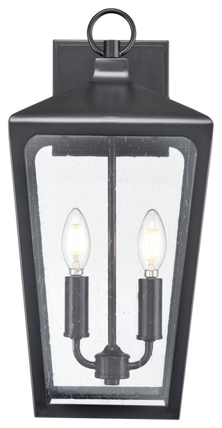 Brooks 2 Light 19" Tall Outdoor Wall Sconce Powder Coated Black