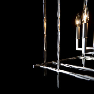 Tura 4-Light Medium Chandelier - Sterling Finish