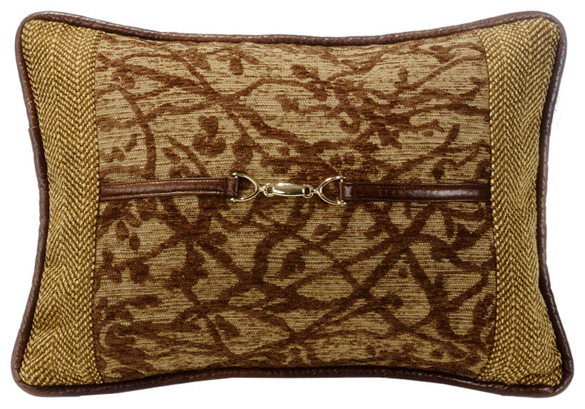 Tree Pillow With Buckle Detail, 14x20