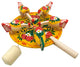 Yellow Pecking Hens Chime Toy