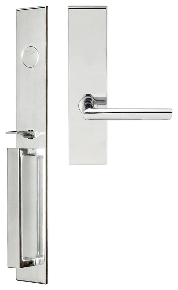 Stockholm Lever, Mortise Dummy Handleset, Right Hand, Polished Stainless Steel