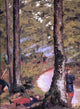 Gustave Caillebotte Yerres Soldiers in the Woods Gallery Wrapped Canvas Print