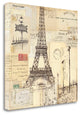 "Paris Collage II" By Pela Studio, Giclee Print on Gallery Wrap Canvas