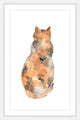 Marmont Hill, "Calico Cat" by Thimble Sparrow Framed Painting Print, 30x45