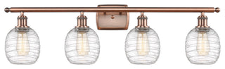 Innovations Belfast LED Bath Vanity Light 516-4W-AC-G1013-LED, Antique Copper