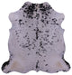 Salt and Pepper Natural Cowhide Rug 6' 10" X 6' 9" C2238