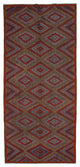 Rug N Carpet - Hand-knotted Turkish 5' 9'' x 12' 4'' Antique Wool Kilim Rug