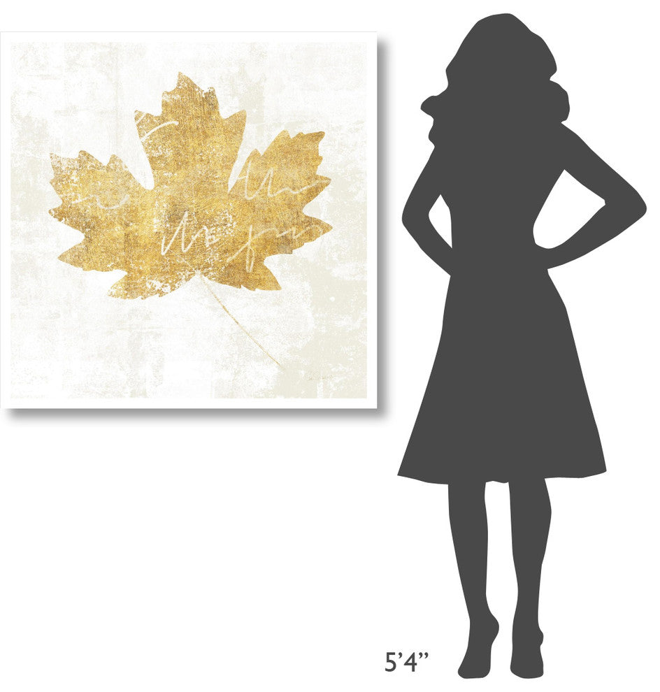 "Bronzed Leaf IV" Digital Paper Print by Sue Schlabach, 38"x38"