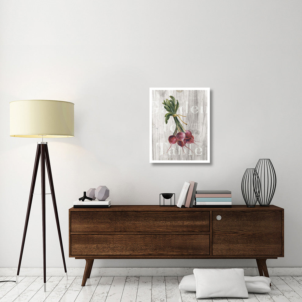 "Market Vegetables III on Wood" Digital Paper Print by Silvia Vassileva, 24"x30"