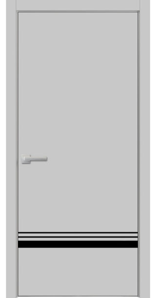 Solid French Door 28 x 84 | Planum 0012 Grey Matte with| Bathroom