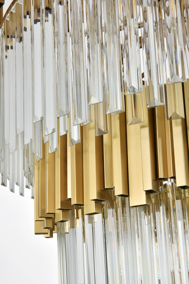 Home Living 40" Chandelier, Satin Gold
