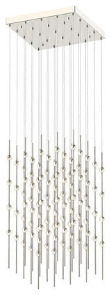 Sonneman 2168.C-27 Constellation Cosmic Cube 100 Light 21"W LED - Satin Nickel