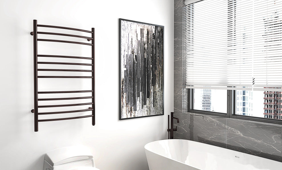 Heatgene 12 Bar Hardwired/Plug-in Towel Warmer, Venetian Bronze