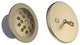 Bathtub Shower Drain Brass Tubing, Trip Lever Overflow Assembly, Satin Brass