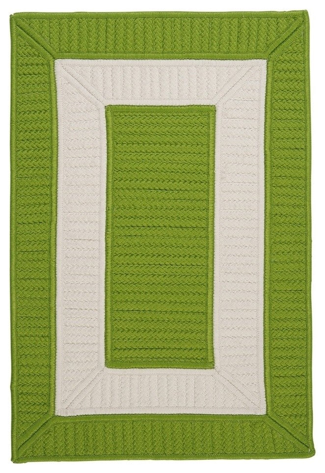 Rope Walk CB91 Bright Green Indoor/Outdoor Area Rug, Rectangular 12'x15'