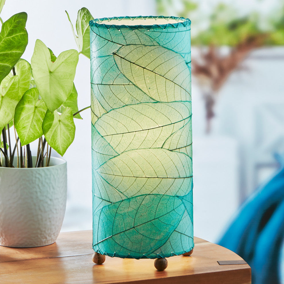 Cocoa Leaf Cylinder Sea Blue