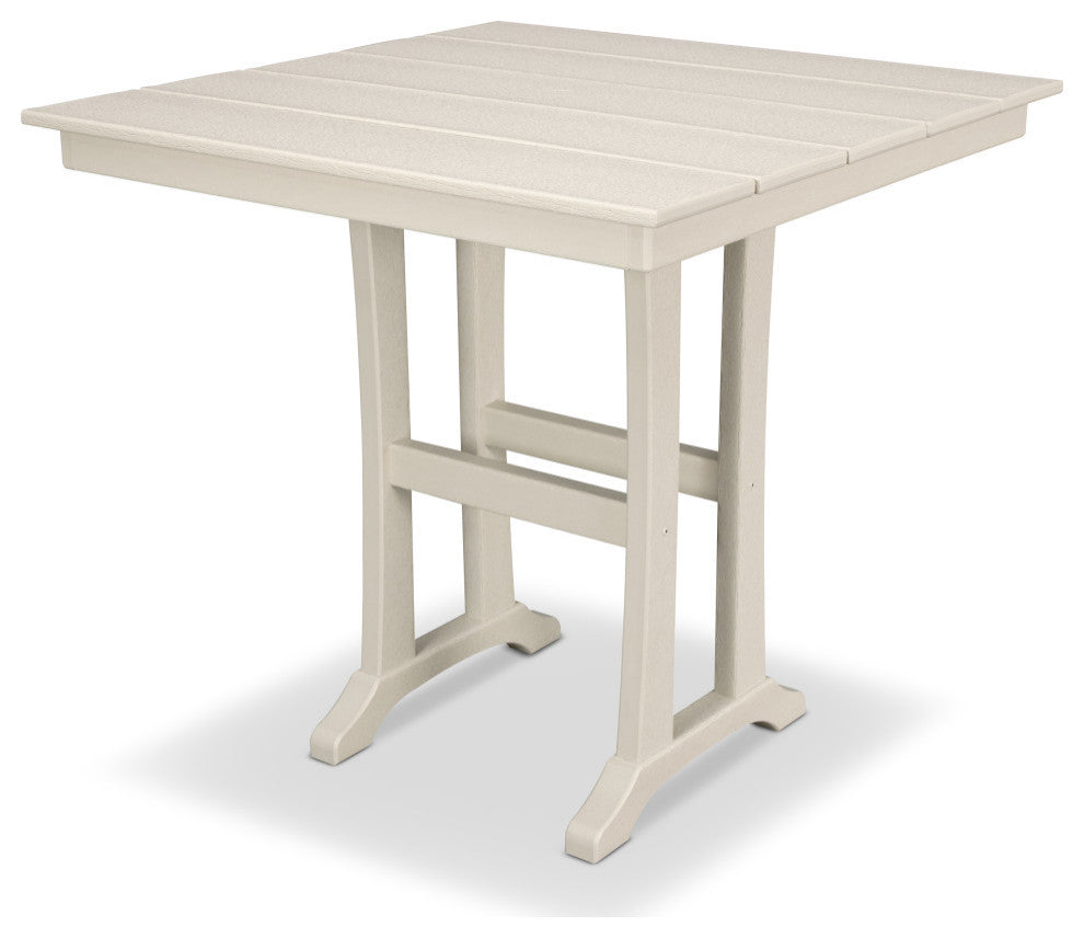 Trex Outdoor Farmhouse 37" Counter Table, Sand Castle