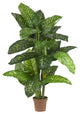 5' Dieffenbachia Silk Plant, Real Touch