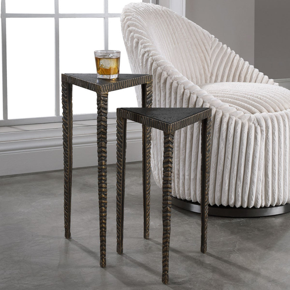 Uttermost Samiria Triangular Accent Tables Set of 2 24977