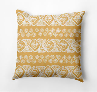 Tribal Geo Pillow, Yellow, 20"x20"