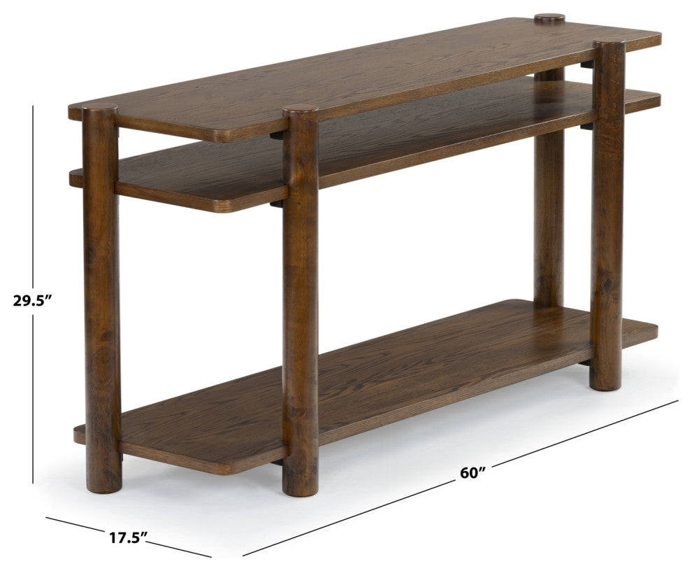 Safavieh Couture Edisyn Wood Console Table, Medium Oak