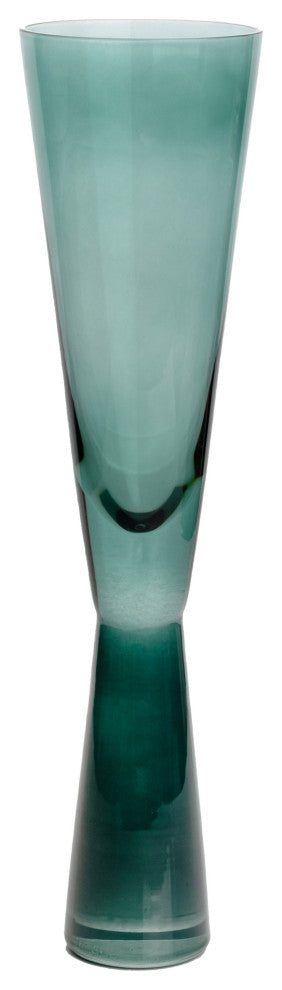 Flute Glasses Set of 4, Green