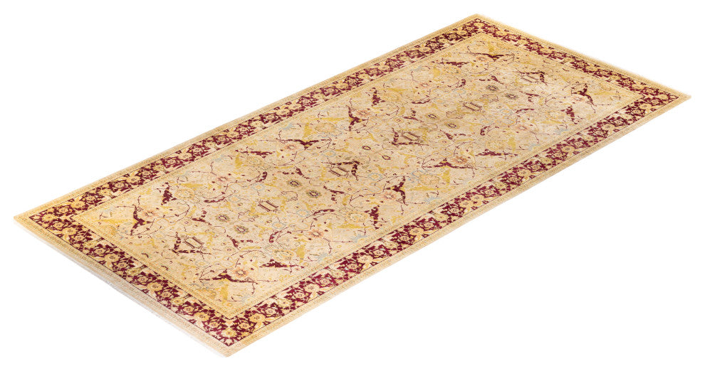 Mogul, One-of-a-Kind Hand-Knotted Area Rug Yellow, 8' 0" x 16' 10"