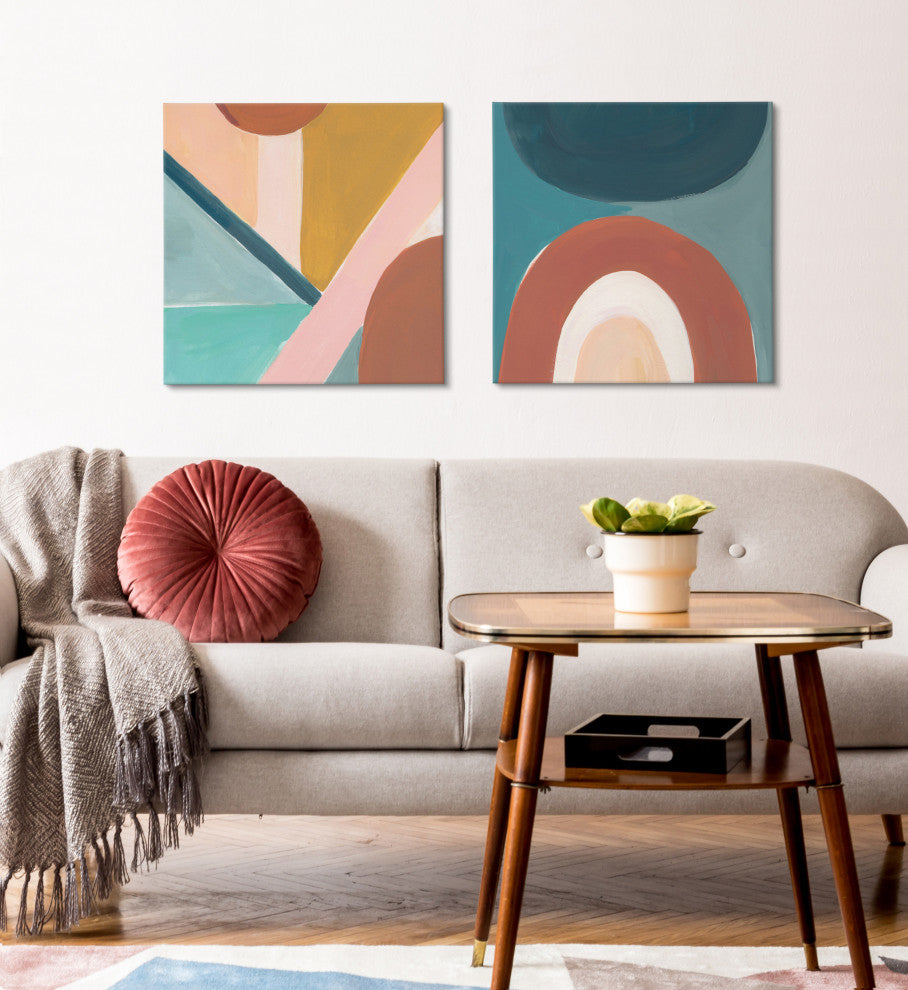 Teotitlan Valley Canvas Art Set by Kate Aurelia Holloway, Assorted 2 Piece 20x20