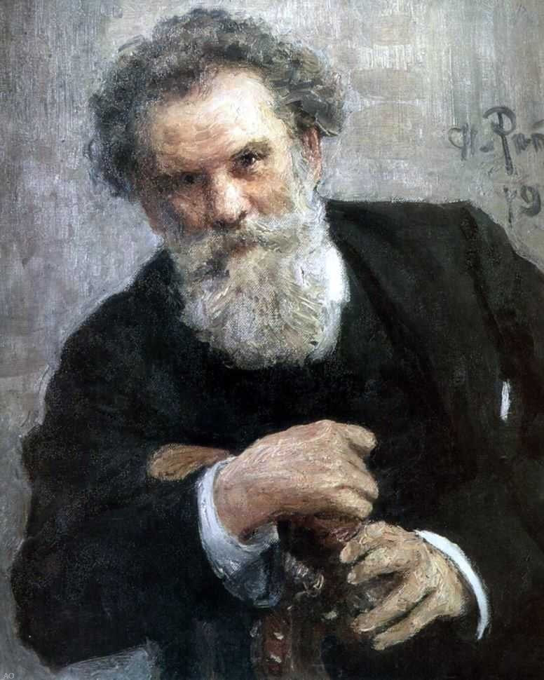 Ilia Efimovich Repin Portrait of the Author Vladimir Korolemko Wall Decal