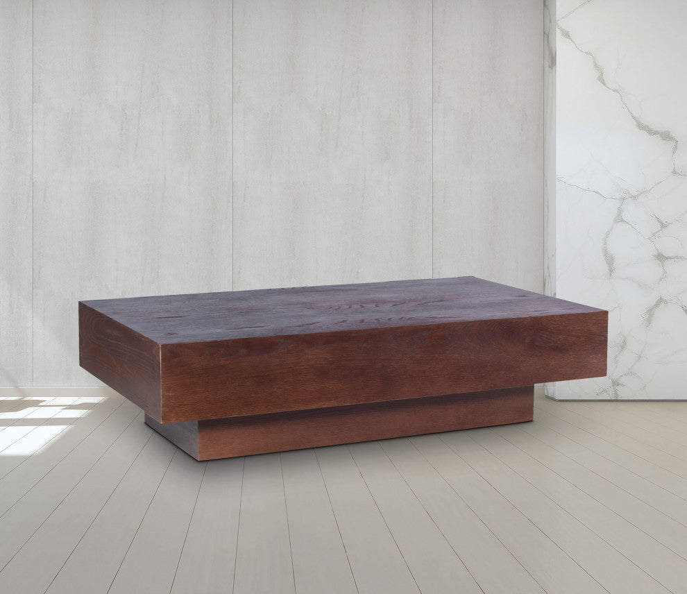 Otto Oak Veneer Coffee Table, Brown