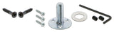 Deco Plate With Keyhole Sngl Dummy Oval Fluted Crystal Knob