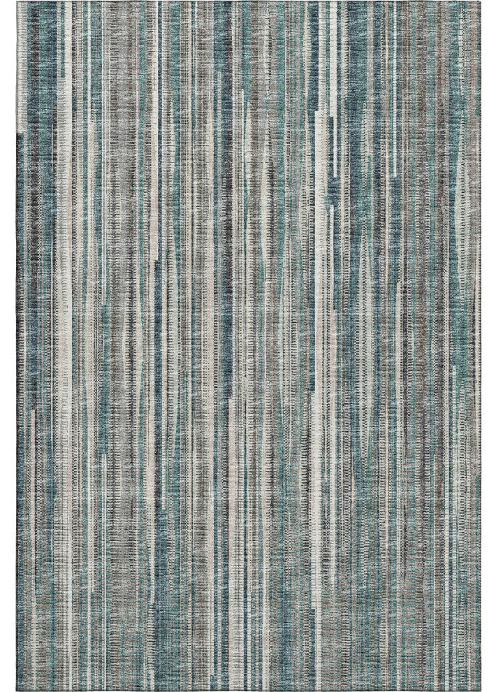 Premium Machine Washable Mayfield AMF31 Peacock 5' x 7'6" Rug