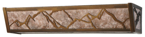 24 Long Mountain Range Vanity Light