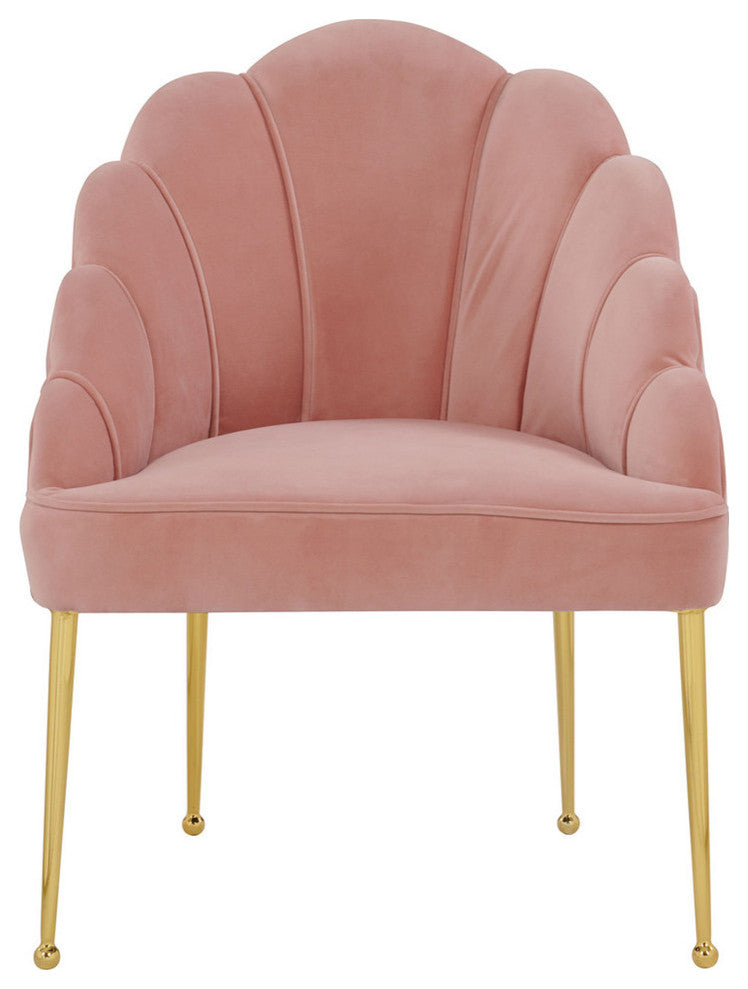 TOV Furniture Daisy Blush Velvet Chair