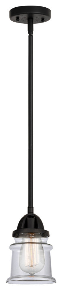 Small Canton Mini Pendant, Matte Black, Clear, Clear