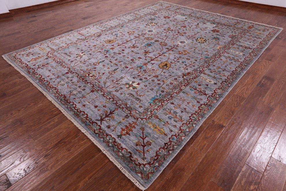 Handmade Persian Tabriz Wool Rug 9' 1" X 12' 0" Q7539