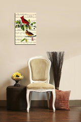 "The Cardinal Sings" Giclee Canvas Wall Art, 12"x18"