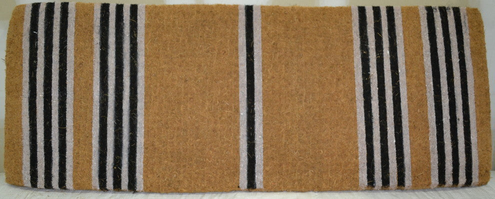 Black Stripes Mat, 48"x18"