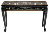 Black Lacquer Hall Table Royal Ladies