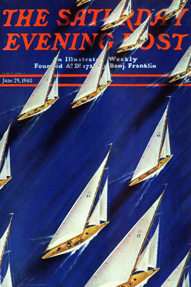 "Saturday Evening Post 1940" Art Print, 51x76 cm