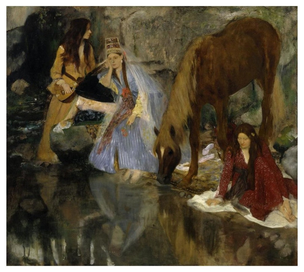 "Portrait of Mlle Fiocre in the Ballet, La Source, 1867-1868" Paper Art, 42"x38"