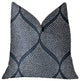 Pitaya Blue and White Luxury Throw Pillow, 22"x22"
