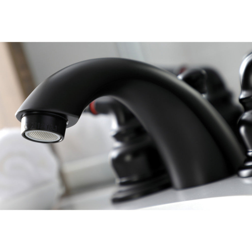 KB95X-P Mini-Widespread Bathroom Faucet, Matte Black