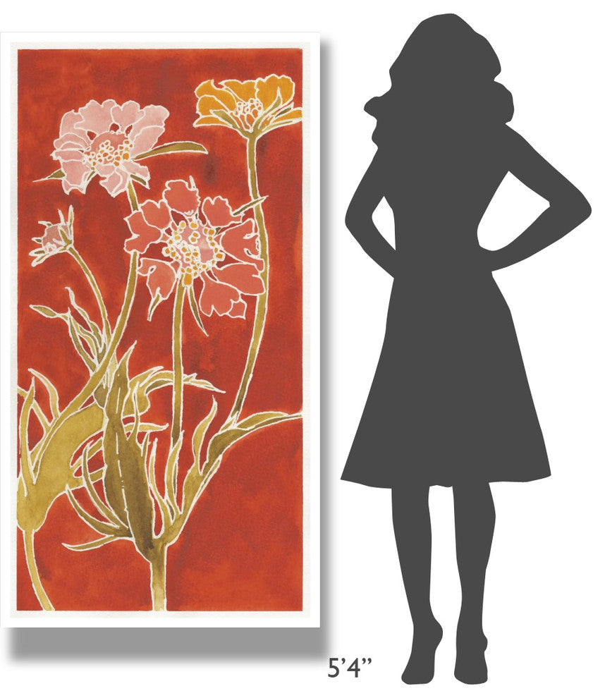 "Cloisonne Beauty II Crop" Digital Paper Print by Shirley Novak, 32"x62"