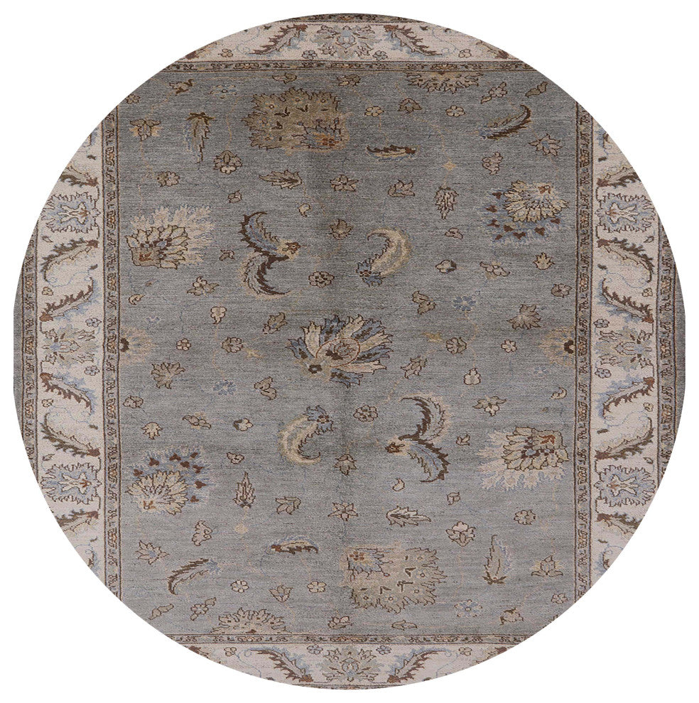 Ahgly Company Indoor Round Mid-Century Modern Area Rugs, 5' Round