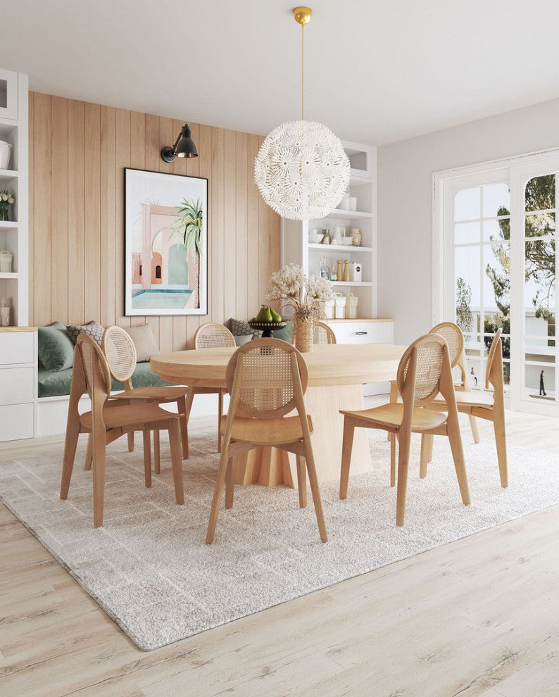 Manhattan Comfort Versailles Dining Chair, Nature, Set of 2