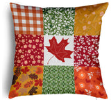 Printed Quilt Leaves Accent Pillow With Removable Insert, Dragon, 20"x20"