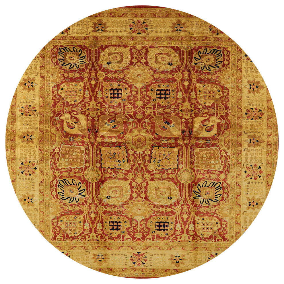 Ahgly Company Indoor Round Mid-Century Modern Area Rugs, 7' Round